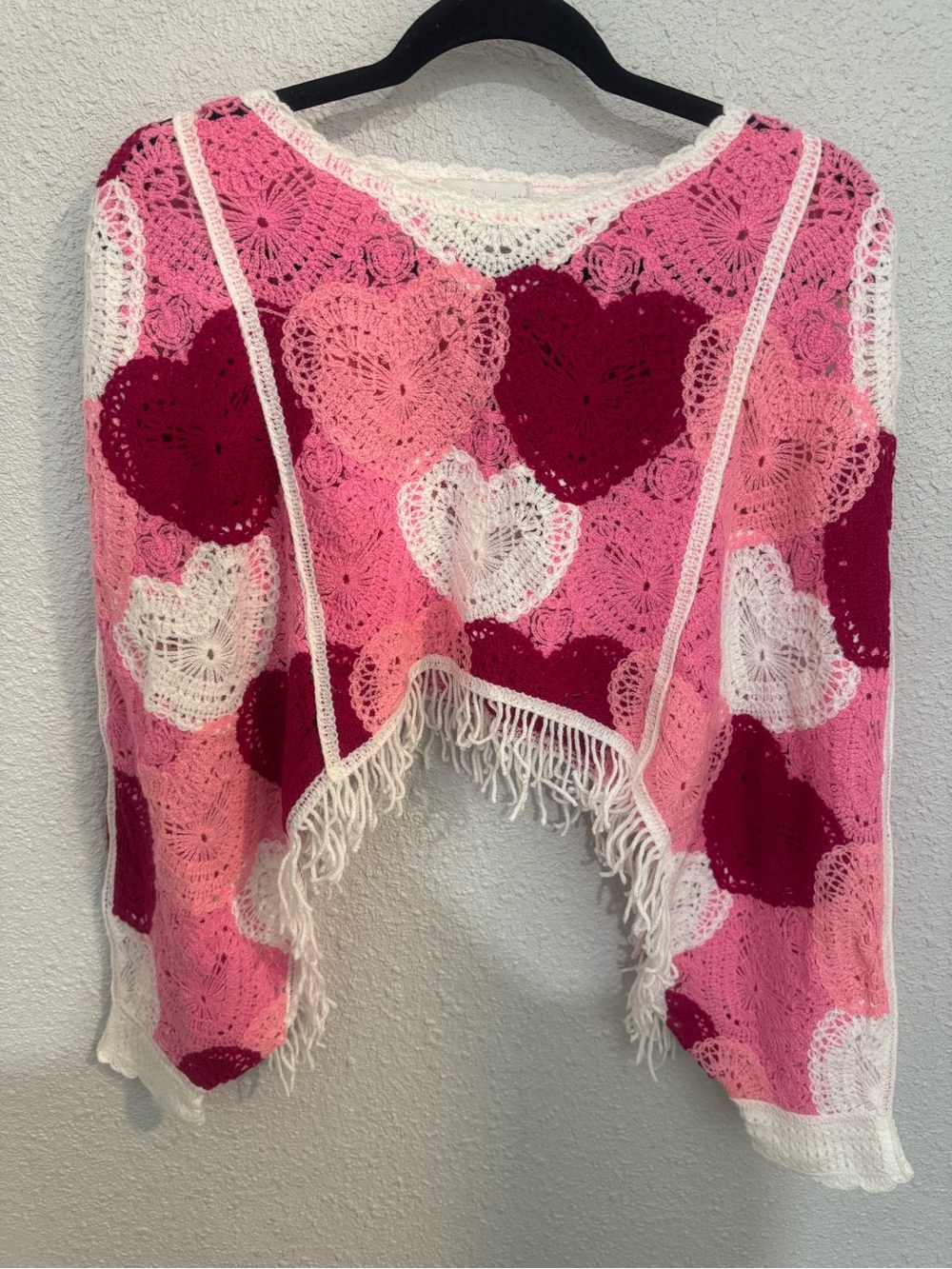House of Harlow 1960 Crochet Poncho/Shrug